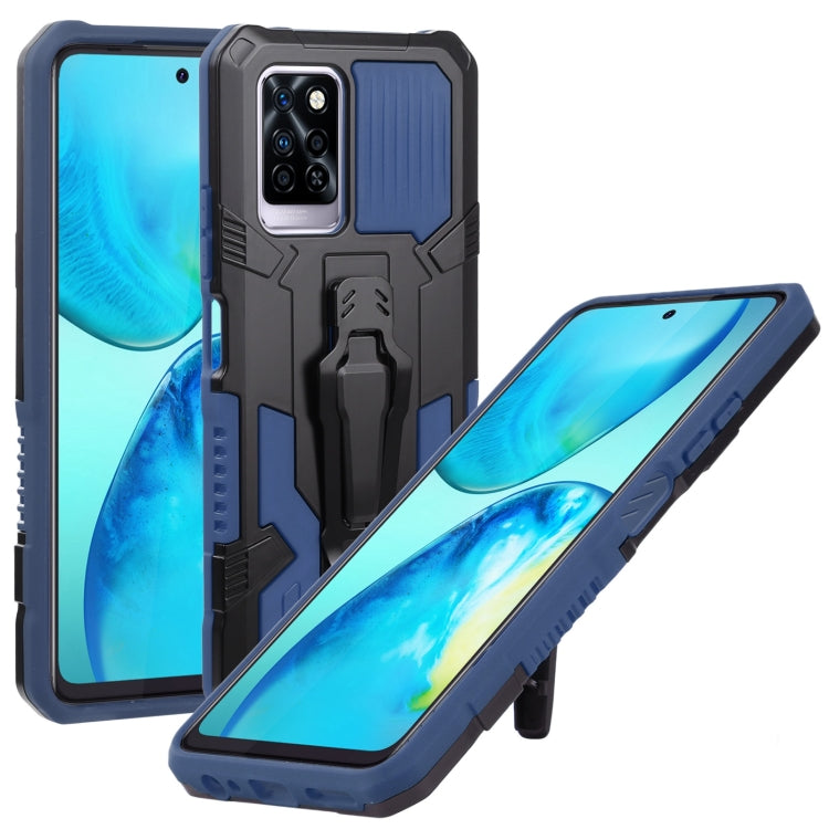 For Infinix Note 10 Pro Armor Warrior Shockproof PC + TPU Phone Case(Blue) - Infinix Cases by buy2fix | Online Shopping UK | buy2fix