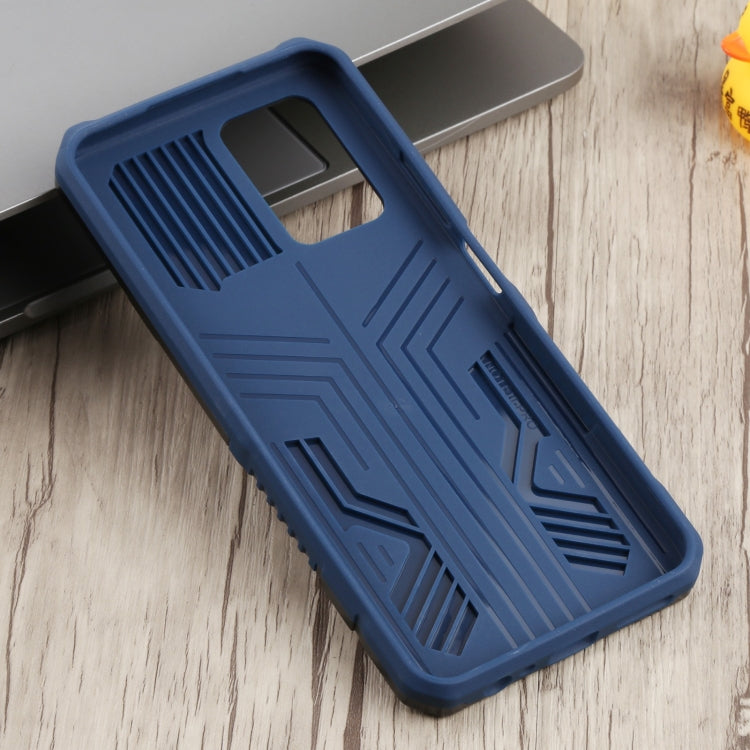 For Infinix Note 10 Pro Armor Warrior Shockproof PC + TPU Phone Case(Blue) - Infinix Cases by buy2fix | Online Shopping UK | buy2fix