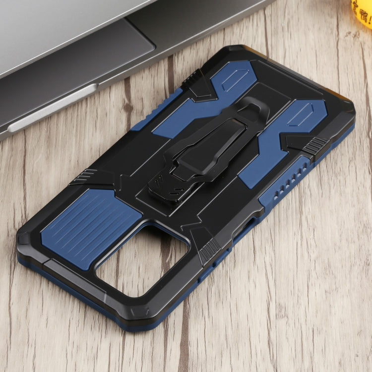 For Infinix Note 10 Pro Armor Warrior Shockproof PC + TPU Phone Case(Blue) - Infinix Cases by buy2fix | Online Shopping UK | buy2fix