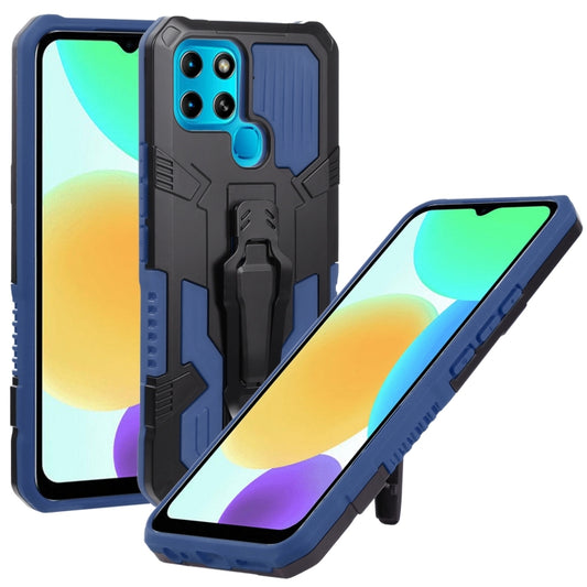 For Infinix Smart 6 Armor Warrior Shockproof PC + TPU Phone Case(Blue) - Infinix Cases by buy2fix | Online Shopping UK | buy2fix
