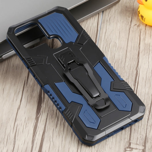 For Infinix Smart 6 Armor Warrior Shockproof PC + TPU Phone Case(Blue) - Infinix Cases by buy2fix | Online Shopping UK | buy2fix