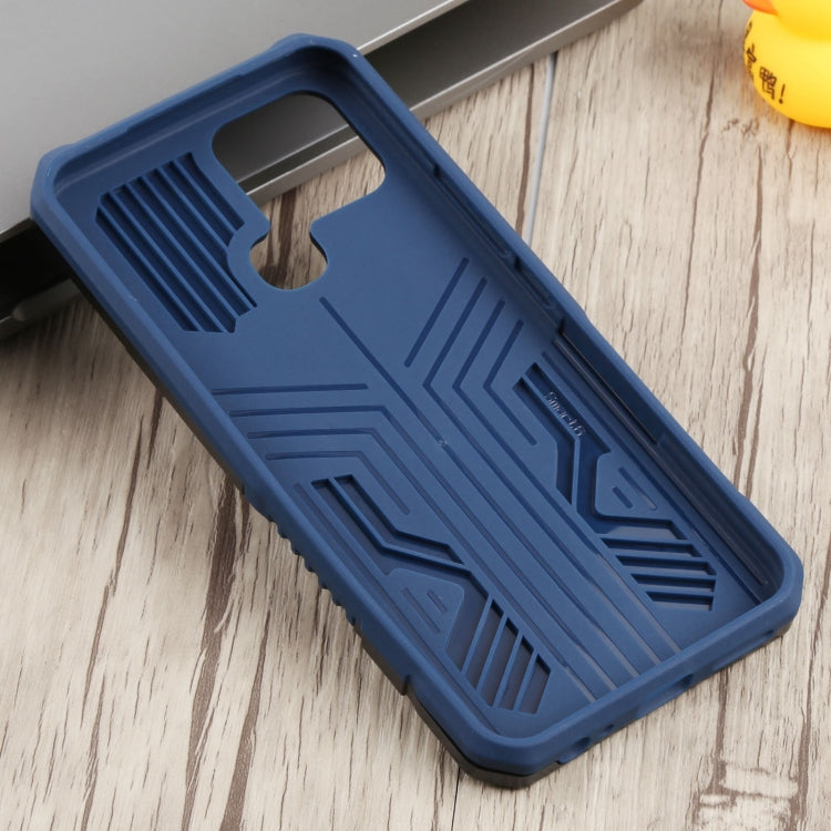 For Infinix Smart 6 Armor Warrior Shockproof PC + TPU Phone Case(Blue) - Infinix Cases by buy2fix | Online Shopping UK | buy2fix