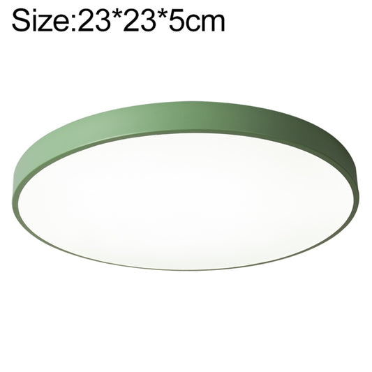 Macaron LED Round Ceiling Lamp, Stepless Dimming, Size:23cm(Green) - Celling Lights & Chandeliers by buy2fix | Online Shopping UK | buy2fix