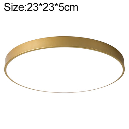 Macaron LED Round Ceiling Lamp, Stepless Dimming, Size:23cm(Gold) - Celling Lights & Chandeliers by buy2fix | Online Shopping UK | buy2fix