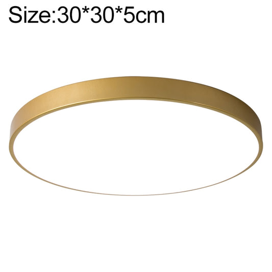 Macaron LED Round Ceiling Lamp, Stepless Dimming, Size:30cm(Gold) - Celling Lights & Chandeliers by buy2fix | Online Shopping UK | buy2fix