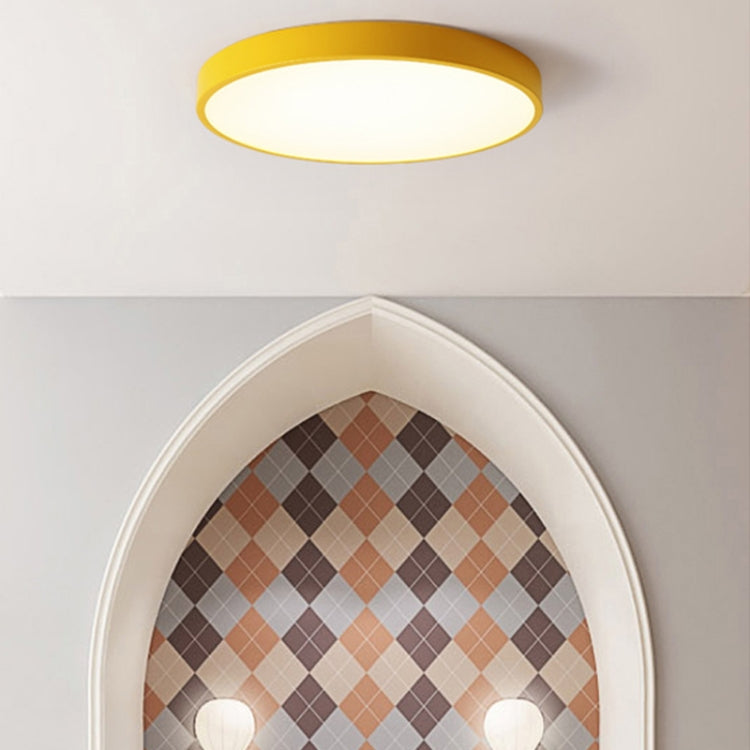 Macaron LED Round Ceiling Lamp, Stepless Dimming, Size:30cm(White) - Celling Lights & Chandeliers by buy2fix | Online Shopping UK | buy2fix
