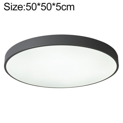 Macaron LED Round Ceiling Lamp, Stepless Dimming, Size:50cm(Grey) - Celling Lights & Chandeliers by buy2fix | Online Shopping UK | buy2fix