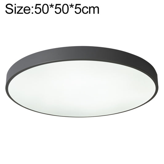 Macaron LED Round Ceiling Lamp, Stepless Dimming, Size:50cm(Grey) - Celling Lights & Chandeliers by buy2fix | Online Shopping UK | buy2fix