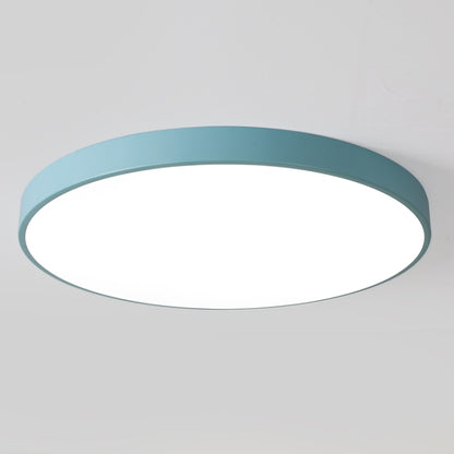 Macaron LED Round Ceiling Lamp, Stepless Dimming, Size:50cm(Blue) by buy2fix