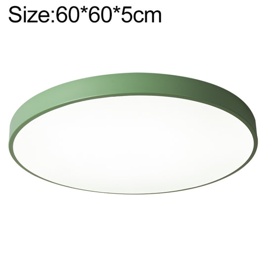 Macaron LED Round Ceiling Lamp, Stepless Dimming, Size:60cm(Green)