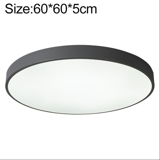 Macaron LED Round Ceiling Lamp, Stepless Dimming, Size:60cm(Grey)