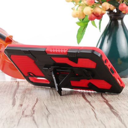 For Samsung Galaxy A13 5G Armor Warrior Shockproof PC + TPU Lanyard Phone Case(Red) by buy2fix