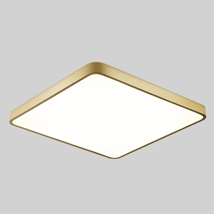 Macaron LED Square Ceiling Lamp, 3-Colors Light, Size:40cm(Gold) - Celling Lights & Chandeliers by buy2fix | Online Shopping UK | buy2fix