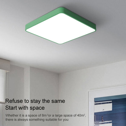 Macaron LED Square Ceiling Lamp, Stepless Dimming, Size:40cm(Black) by buy2fix
