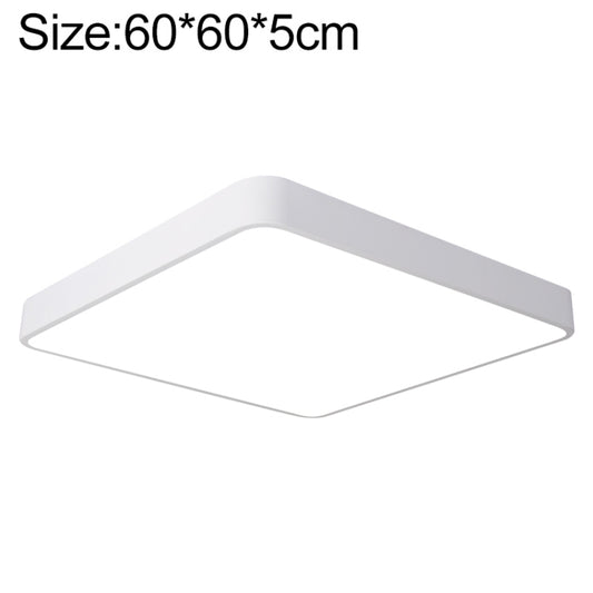 Macaron LED Square Ceiling Lamp, Stepless Dimming, Size:60cm(White) - Celling Lights & Chandeliers by buy2fix | Online Shopping UK | buy2fix