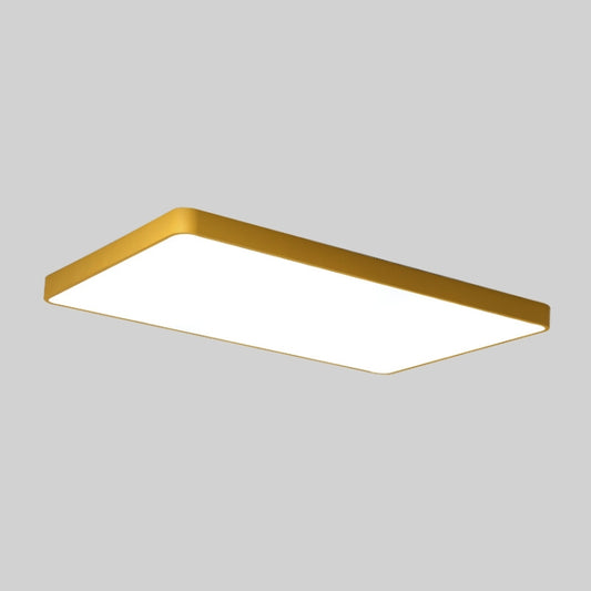 Macaron LED Rectangle Ceiling Lamp, Stepless Dimming, Size:88x62cm(Gold) by buy2fix