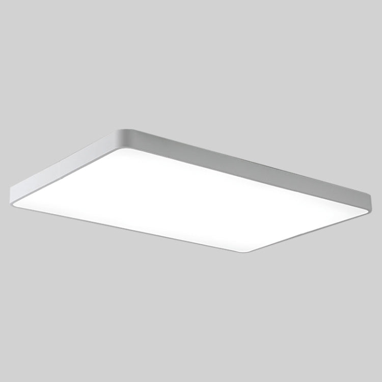Macaron LED Rectangle Ceiling Lamp, Stepless Dimming, Size:88x62cm(White) by buy2fix