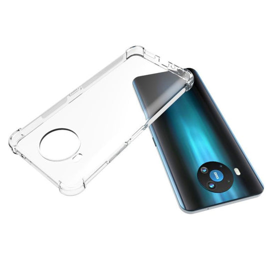 For Nokia 8.3 5G Shockproof Non-slip Thickening TPU Phone Case(Transparent) by buy2fix