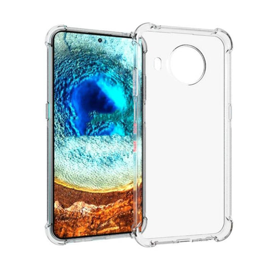 For Nokia X10 Shockproof Non-slip Thickening TPU Phone Case(Transparent) - Nokia Cases by buy2fix | Online Shopping UK | buy2fix