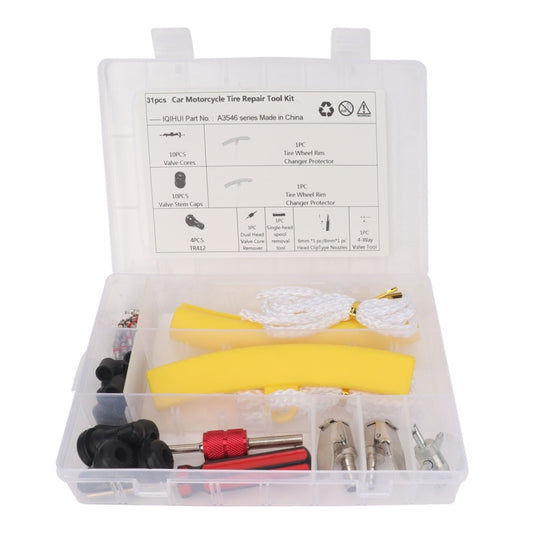 A3546 31 in 1 Car Tire Repair Tool Kit with Yellow Protective Cover - Tire Repair & Installation Tools by buy2fix | Online Shopping UK | buy2fix