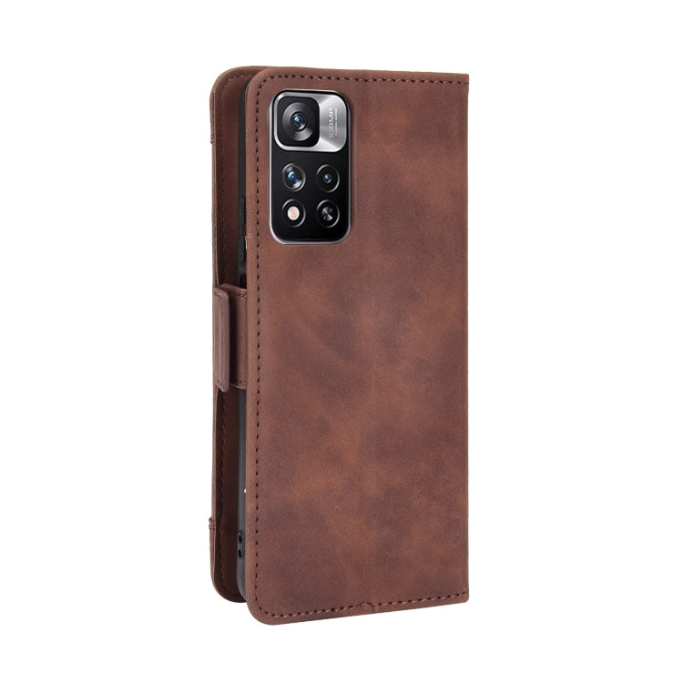 For Xiaomi Redmi Note 11 Pro Skin Feel Calf Pattern Leather Phone Case(Brown) by buy2fix
