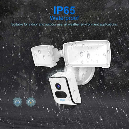 ESCAM QF612 3MP WiFi IP Camera & Floodlight, Support Night Vision / PIR Detection(AU Plug) - Wireless Camera by ESCAM | Online Shopping UK | buy2fix