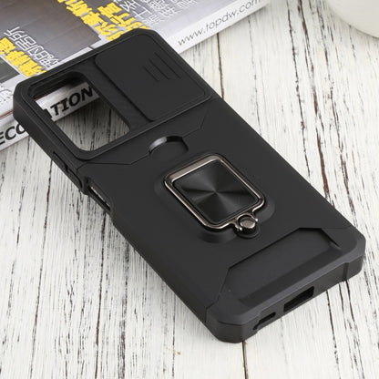 For Xiaomi Redmi Note 11 Pro 5G / 4G International Version Sliding Camera Cover Design PC + TPU Shockproof Phone Case(Black) by buy2fix