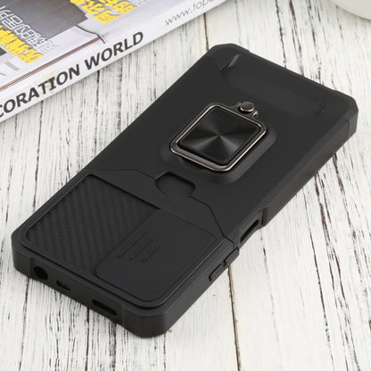 For Xiaomi Redmi Note 11 Pro 5G / 4G International Version Sliding Camera Cover Design PC + TPU Shockproof Phone Case(Black) by buy2fix