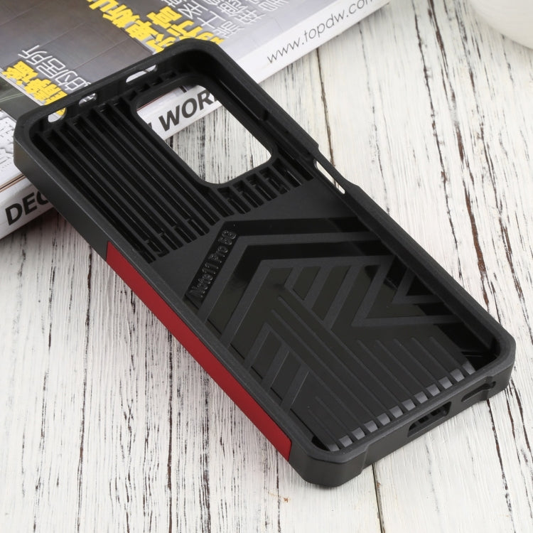 For Xiaomi Redmi Note 11 Pro 5G / 4G International Version Sliding Camera Cover Design PC + TPU Shockproof Phone Case(Red) by buy2fix