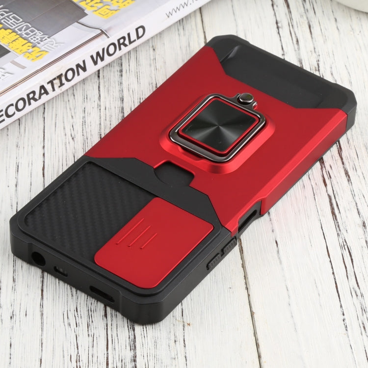 For Xiaomi Redmi Note 11 Pro 5G / 4G International Version Sliding Camera Cover Design PC + TPU Shockproof Phone Case(Red) by buy2fix