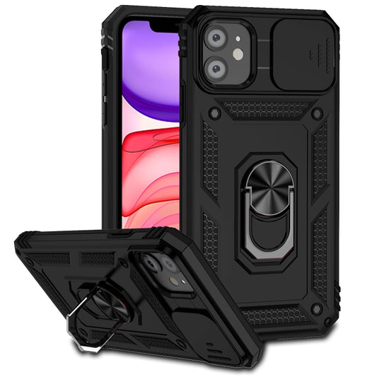 For iPhone 11 Sliding Camshield Holder Phone Case (Black) - iPhone 11 Cases by buy2fix | Online Shopping UK | buy2fix