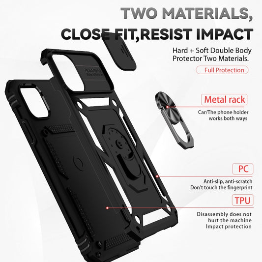 For iPhone 11 Sliding Camshield Holder Phone Case (Black) - iPhone 11 Cases by buy2fix | Online Shopping UK | buy2fix