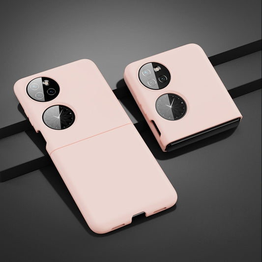 For Huawei P50 Pocket Oil-sprayed Ultra-thin Folding Phone Case(Pink) - Huawei Cases by buy2fix | Online Shopping UK | buy2fix