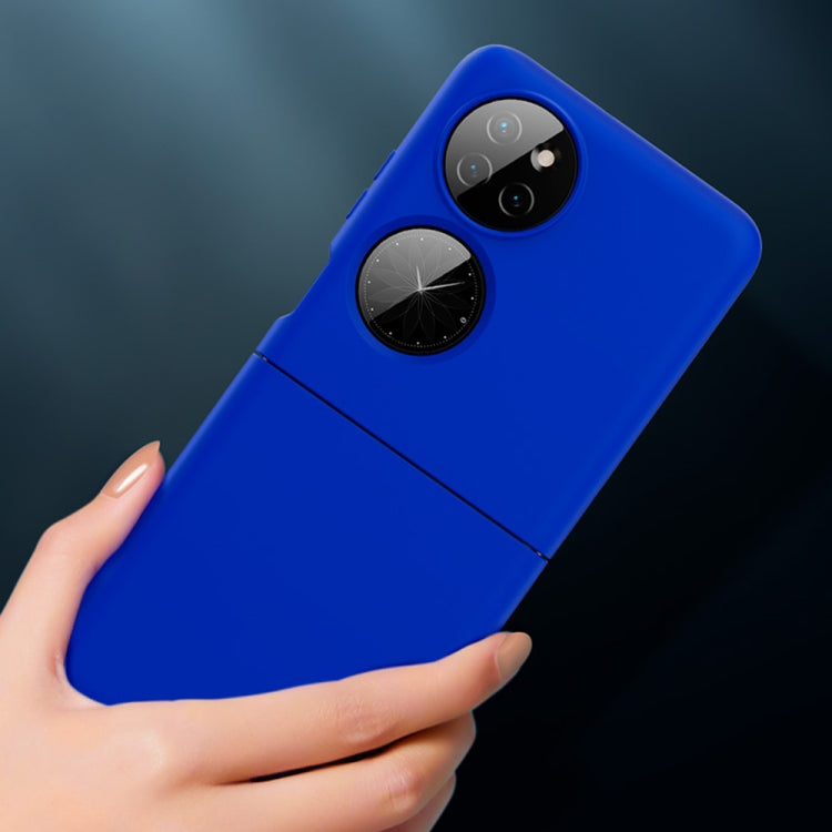 For Huawei P50 Pocket Oil-sprayed Ultra-thin Folding Phone Case(Black) - Huawei Cases by buy2fix | Online Shopping UK | buy2fix