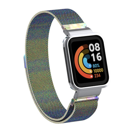 For Xiaomi Redmi Watch 2 Milanese Magnetic Metal Watchband(Colorful) - Watch Bands by buy2fix | Online Shopping UK | buy2fix