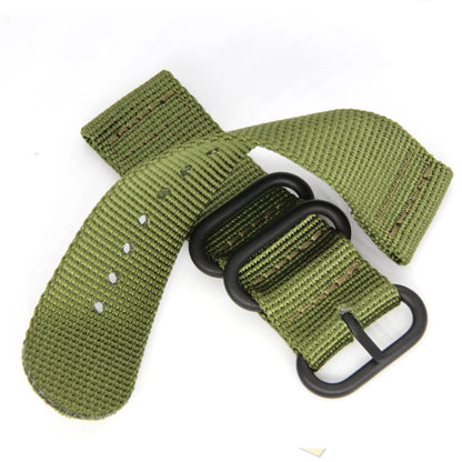 For Suunto CORE Three-ring Steel Buckle Nylon Watch Band(Midnight Blue) -  by buy2fix | Online Shopping UK | buy2fix