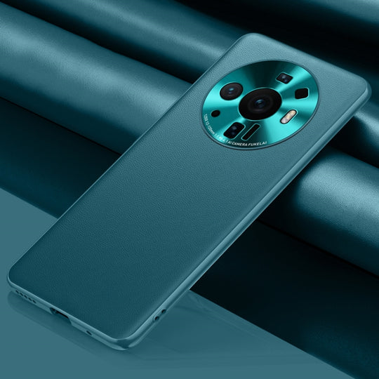 For Xiaomi Mi 12 Ultra 5G Plain Skin Leather Phone Case(Cyan)