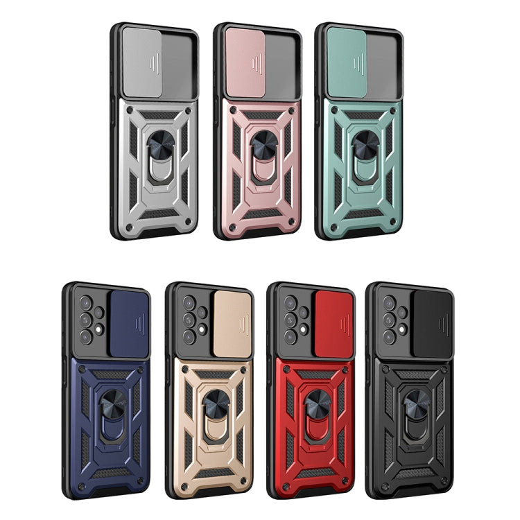 For Samsung Galaxy A13 4G Sliding Camera Cover TPU+PC Phone Case(Black) - Galaxy Phone Cases by buy2fix | Online Shopping UK | buy2fix