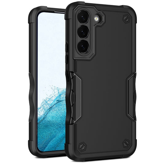 For Samsung Galaxy S22+ 5G Non-slip Armor Phone Case(Black) - Galaxy S22+ 5G Cases by buy2fix | Online Shopping UK | buy2fix