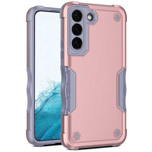 For Samsung Galaxy S22+ 5G Non-slip Armor Phone Case(Rose Gold) - Galaxy S22+ 5G Cases by buy2fix | Online Shopping UK | buy2fix