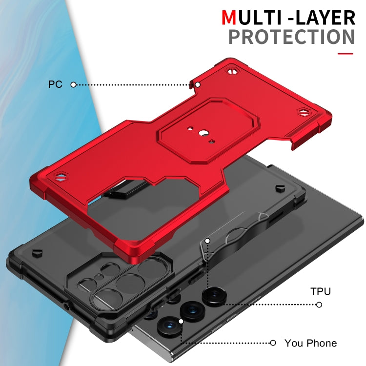 For Samsung Galaxy S22 Ultra 5G Non-slip Armor Phone Case(Black) - Galaxy S22 Ultra 5G Cases by buy2fix | Online Shopping UK | buy2fix