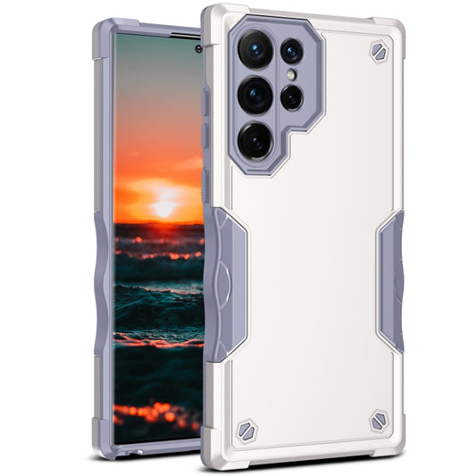 For Samsung Galaxy S22 Ultra 5G Non-slip Armor Phone Case(White) - Galaxy S22 Ultra 5G Cases by buy2fix | Online Shopping UK | buy2fix