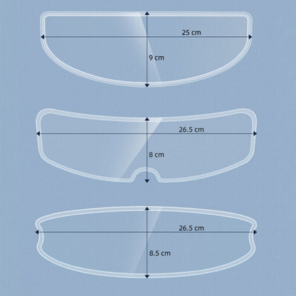 Visor Anti-fog PC Shield Helmet Lens Film(26.5 x 8.5cm) - Others by buy2fix | Online Shopping UK | buy2fix
