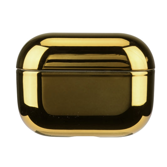 For AirPods Pro Electroplated PC Earphones Shockproof Protective Case(Gold) - For AirPods Pro by buy2fix | Online Shopping UK | buy2fix
