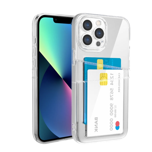 For iPhone 13 mini Dual Card TPU Phone Case (Transparent) - iPhone 13 mini Cases by buy2fix | Online Shopping UK | buy2fix