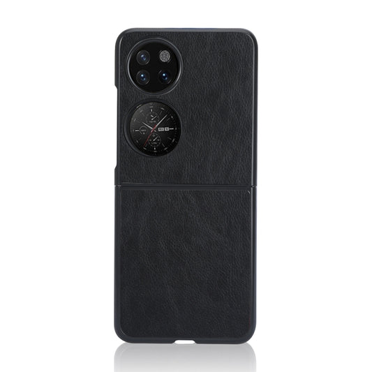 For Huawei P50 Pocket Lychee Texture Folding Phone Case(Black) - Huawei Cases by buy2fix | Online Shopping UK | buy2fix