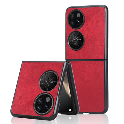 For Huawei P50 Pocket Lychee Texture Folding Phone Case(Red) - Huawei Cases by buy2fix | Online Shopping UK | buy2fix
