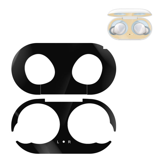 Autocollant de protection en métal pour écouteurs Bluetooth sans fil Galaxy Buds (noir)