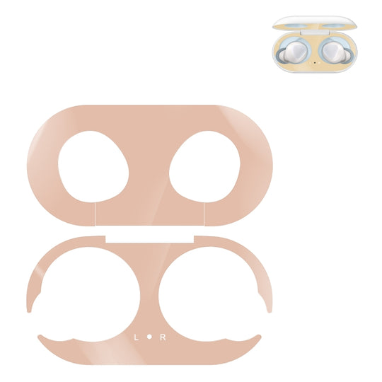 Autocollant de protection en métal pour écouteurs Bluetooth sans fil Galaxy Buds (or rose)