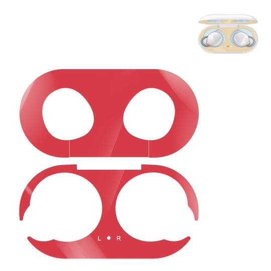 Autocollant de protection en métal pour écouteurs Bluetooth sans fil Galaxy Buds (rouge)